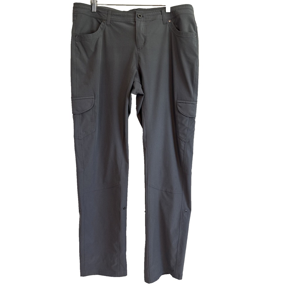Kuhl Freeflex Roll-Up Womens Pants Size 16 Cargo Pockets Stretch Outdoors